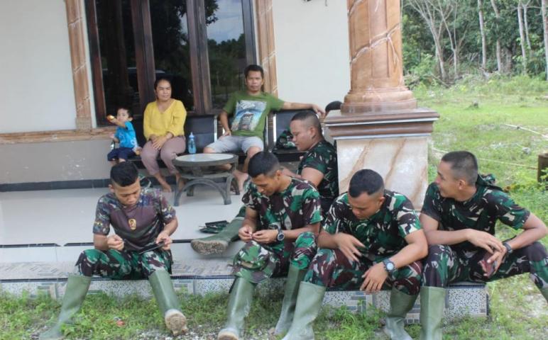 Personel TMMD Dihindangkan Kopi dan Makan Siang