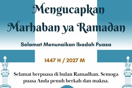 Selamat menunaikan ibadah puasa 1447 H 