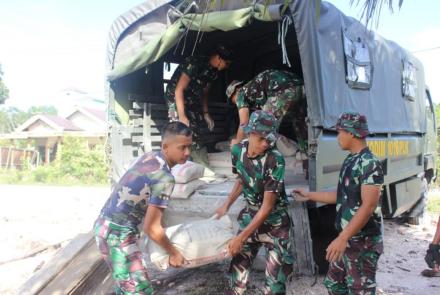 Pembangunan Pos Kamling Proyek TMMD Capai 42 Persen