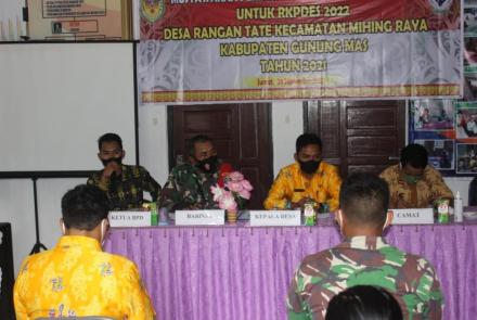 Anggota TMMD Diundang Rapat Musrenbang Desa Rangan Tate
