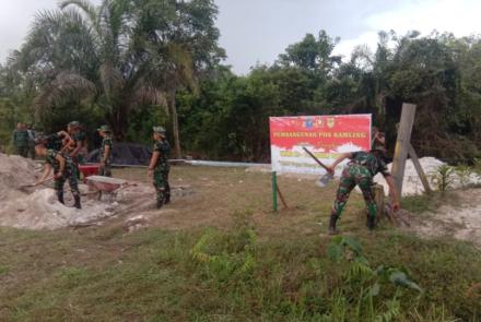 Pos Babinsa di Kelurahan Kampuri Mulai Dikerjakan