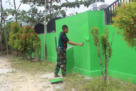 Masjid Al Ikhlas Sasaran Fisik TMMD Hampir Tuntas