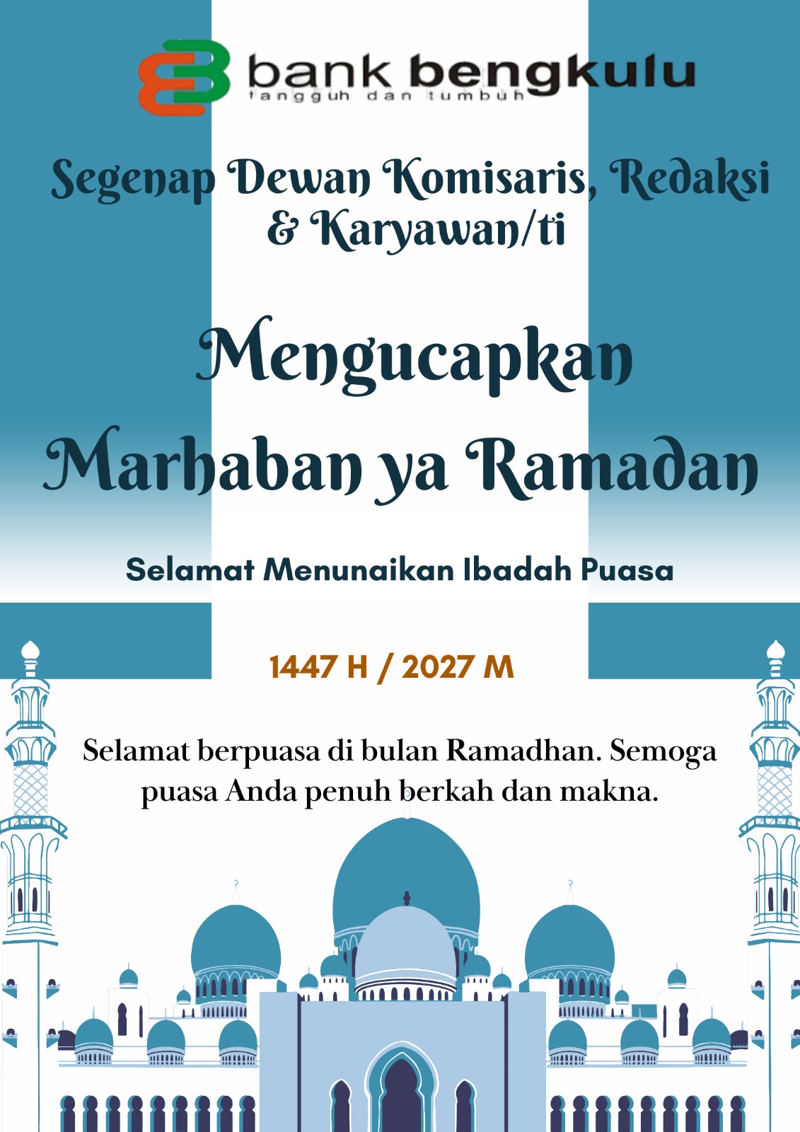 Selamat menunaikan ibadah puasa 1447 H 