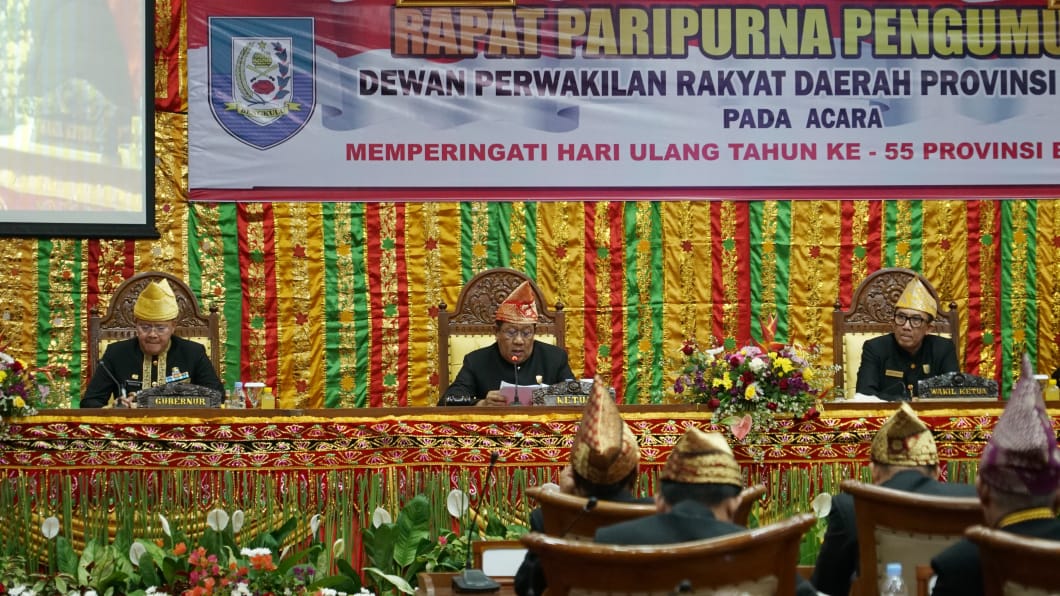 Paripurna HUT ke-55 Provinsi, Gubernur Rohidin Paparkan Komitmen dengan BPJS Kesehatan