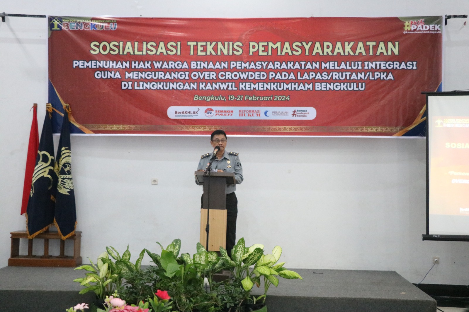 Tingkatkan Kapasitas Petugas Lapas dan Rutan, Kemenkumham Bengkulu Gelar Sosialisasi Teknis Pemasyarakatan