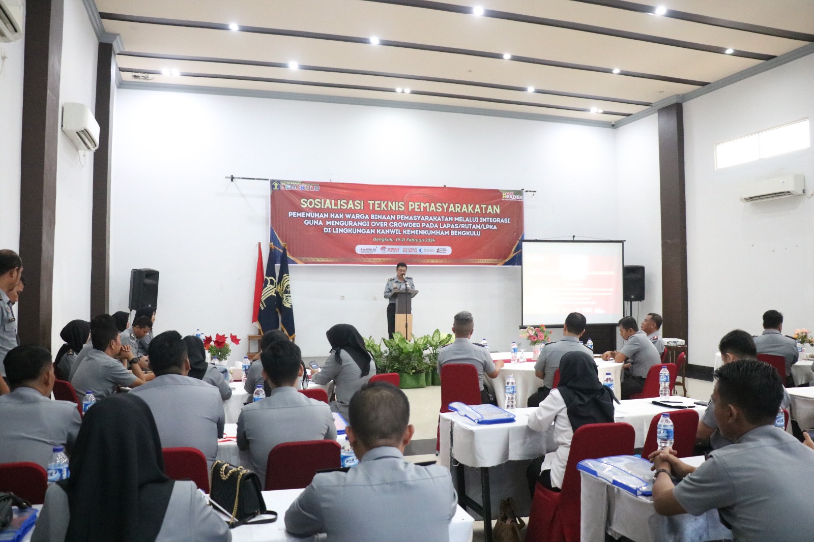 Tingkatkan Kapasitas Petugas Lapas dan Rutan, Kemenkumham Bengkulu Gelar Sosialisasi Teknis Pemasyarakatan