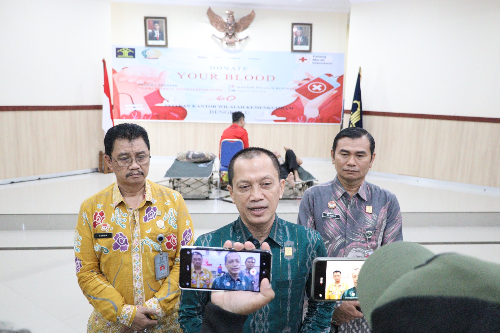 Hari Bhakti Pemasyarakatan ke-60, Kanwil Kemenkumham Bengkulu Gelar Donor Darah