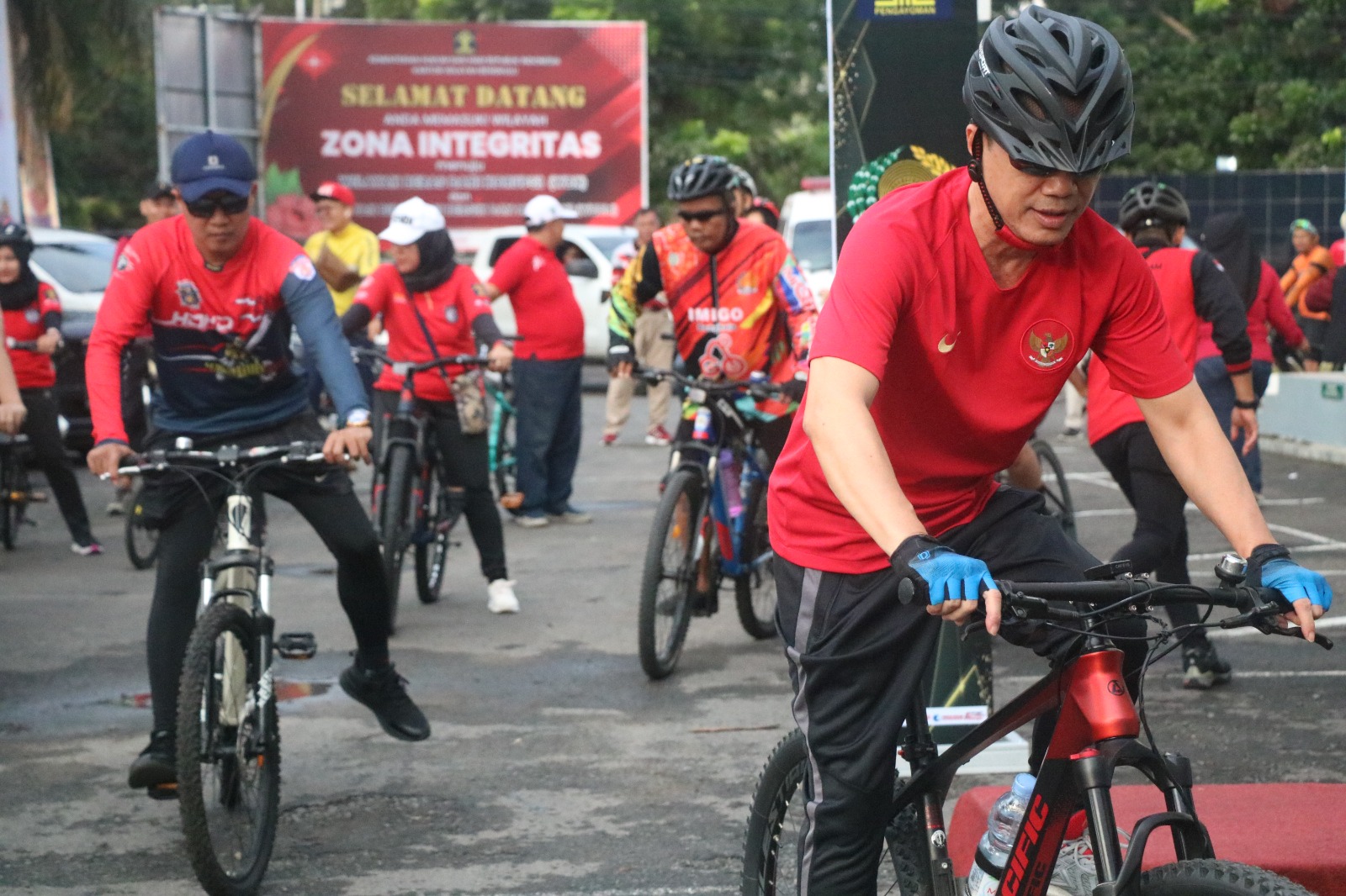 Meriahkan HBP Ke-60, Kemenkumham Bengkulu Gelar Sepeda Santai 