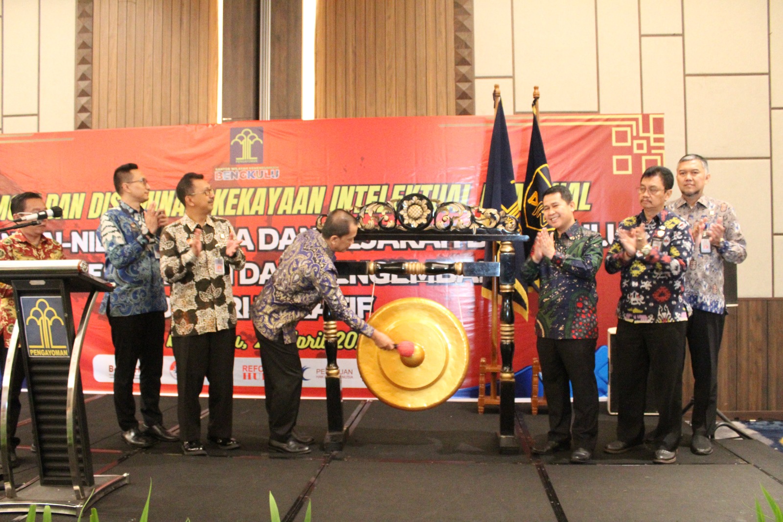 Kakanwil Kemenkumham Bengkulu Buka Promosi dan Diseminasi Kekayaan Intelektual Komunal