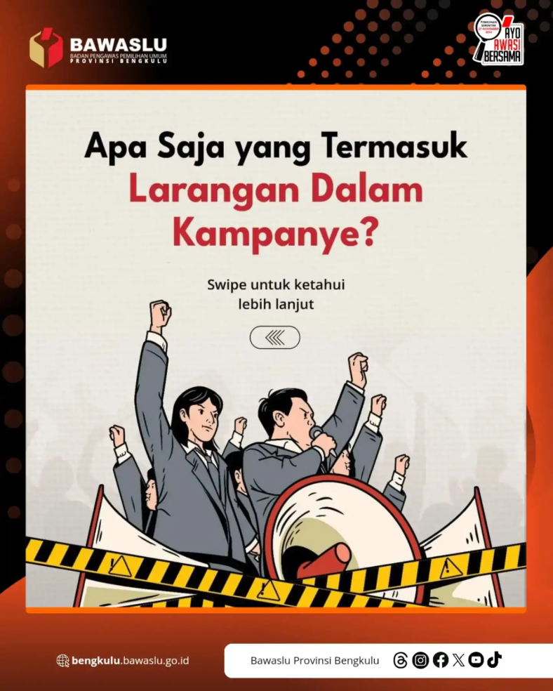 Berikut Tahapan Larangan Kampanye Pemilihan Serentak 2024