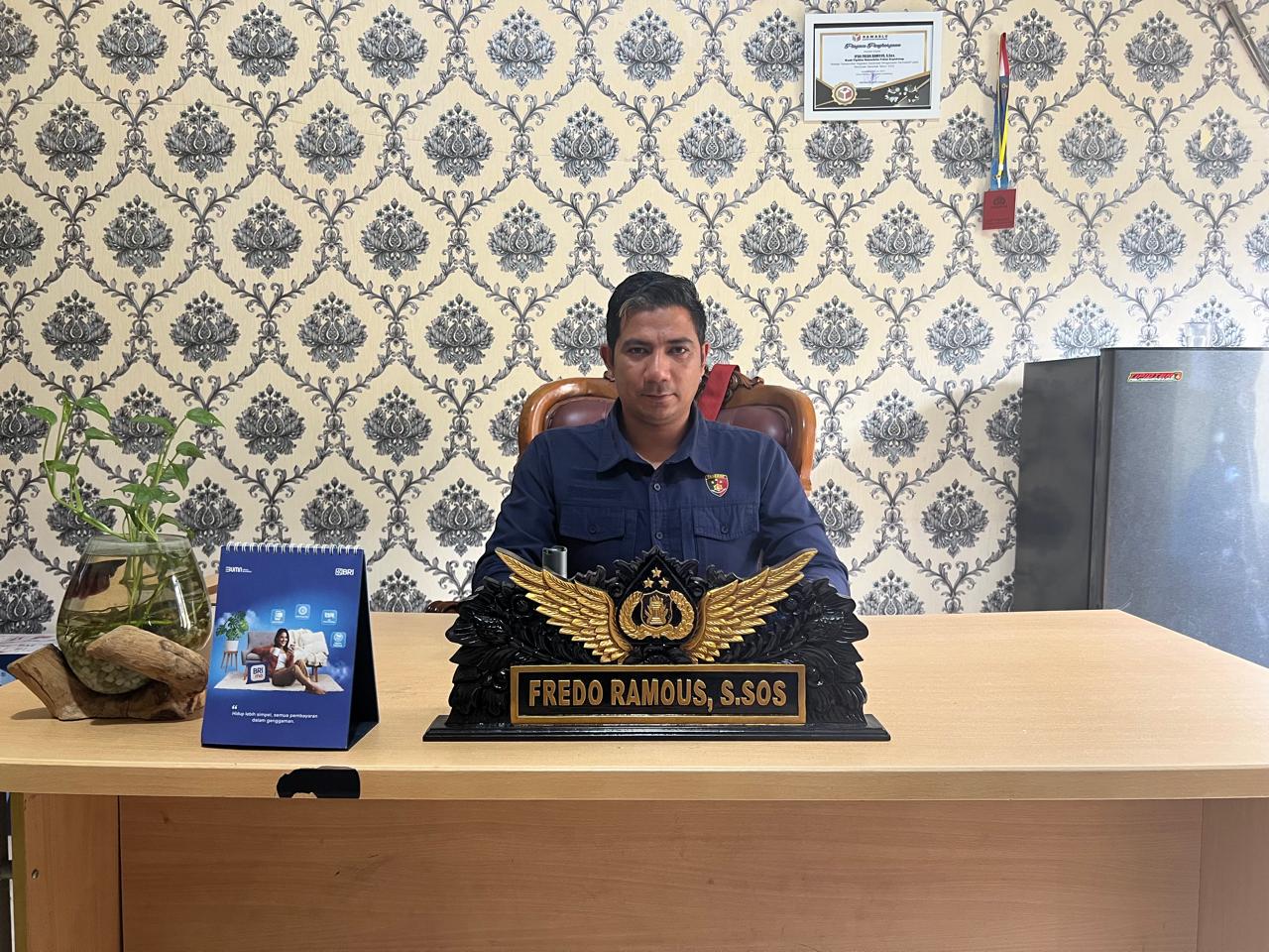 Unit Tipiter Polres Kepahiang Pasang Polis Line Tambang Pasir Desa Cugung Lalang  