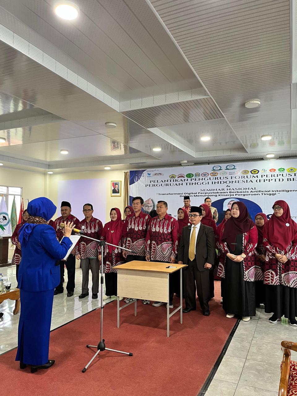 Pelantikan Pengurus FPPTI Wilayah Bengkulu Periode 2024–2027