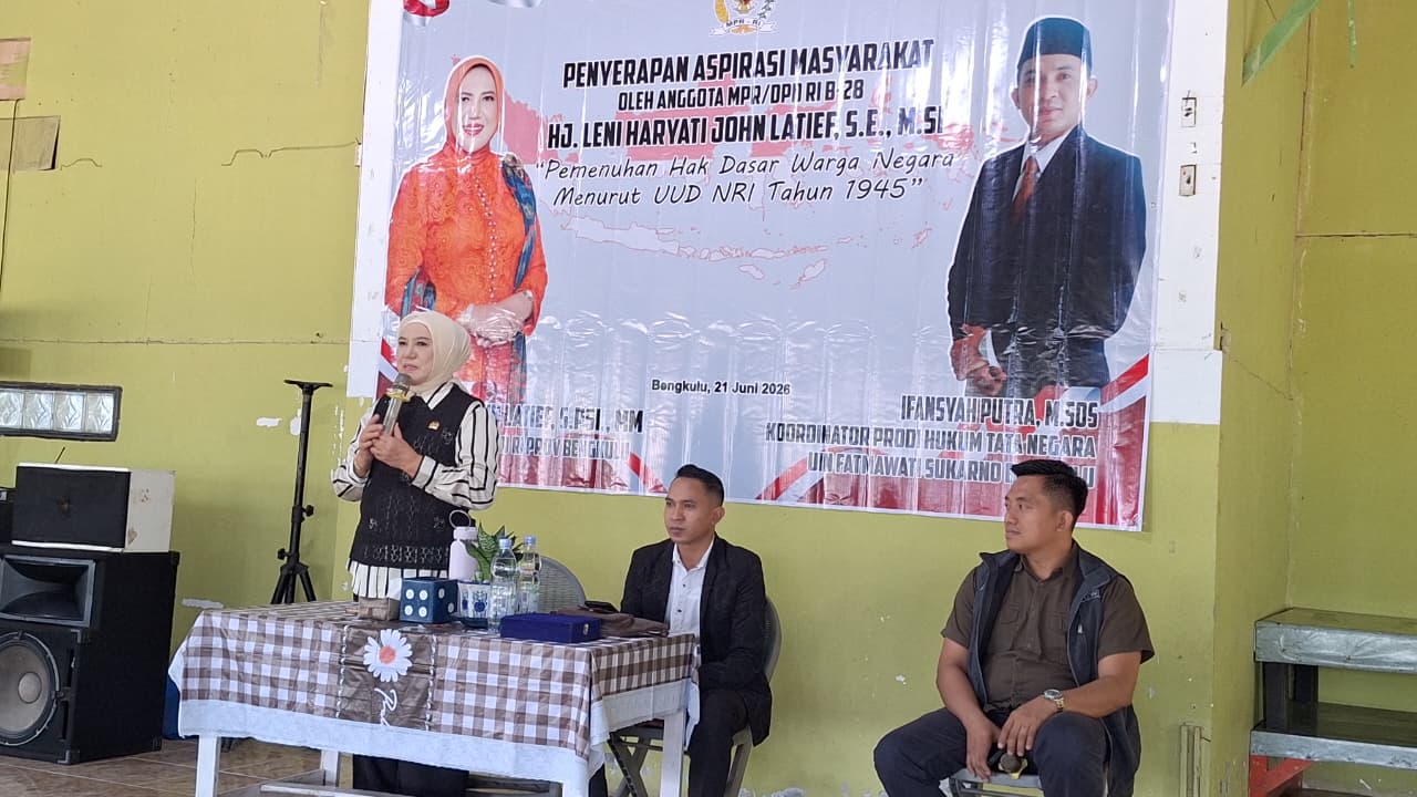 ASMAS MPR RI di Bengkulu, Leni Haryati John Latief Ajak Masyarakat Pahami Konstitusi
