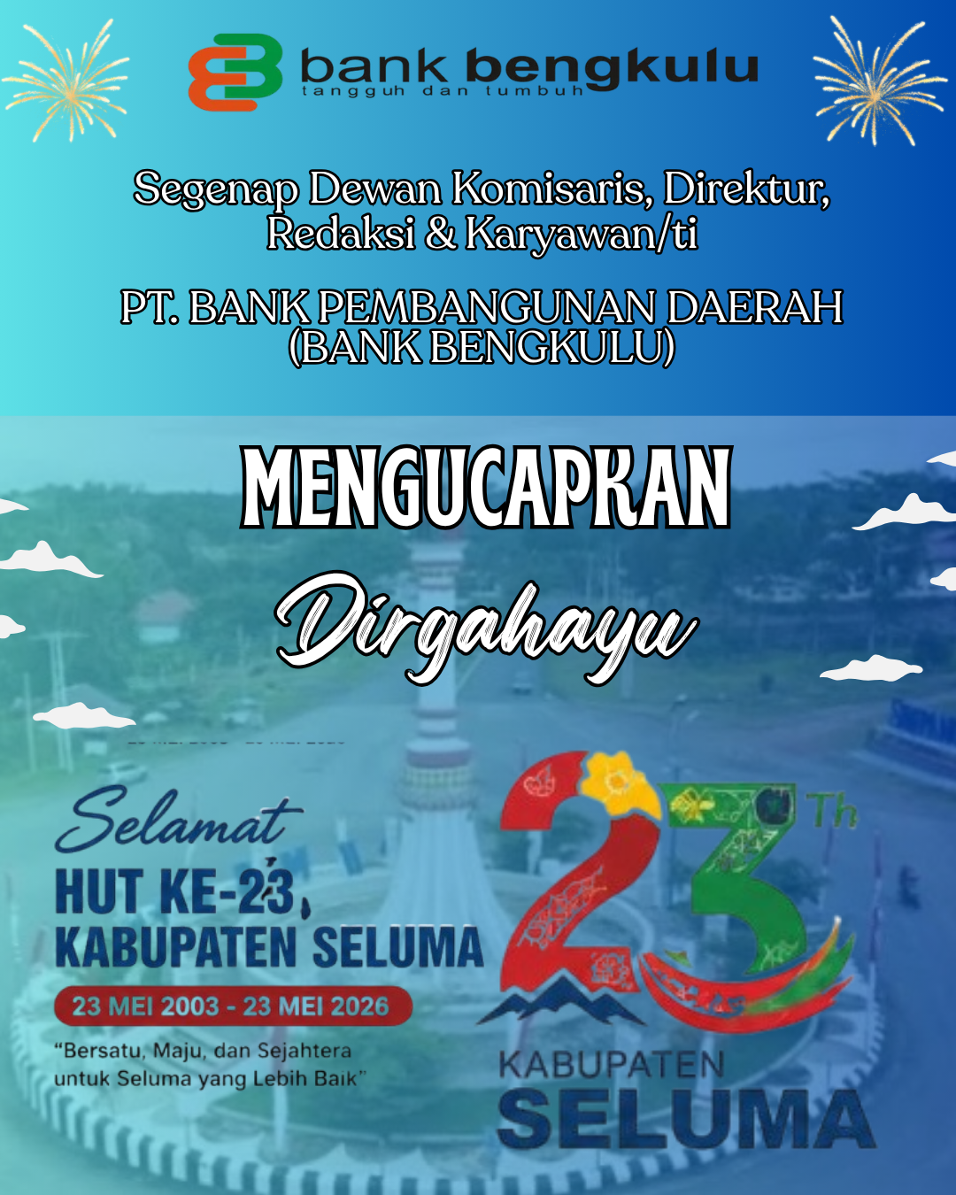 HUT KABUPATEN SELUMA ke-23