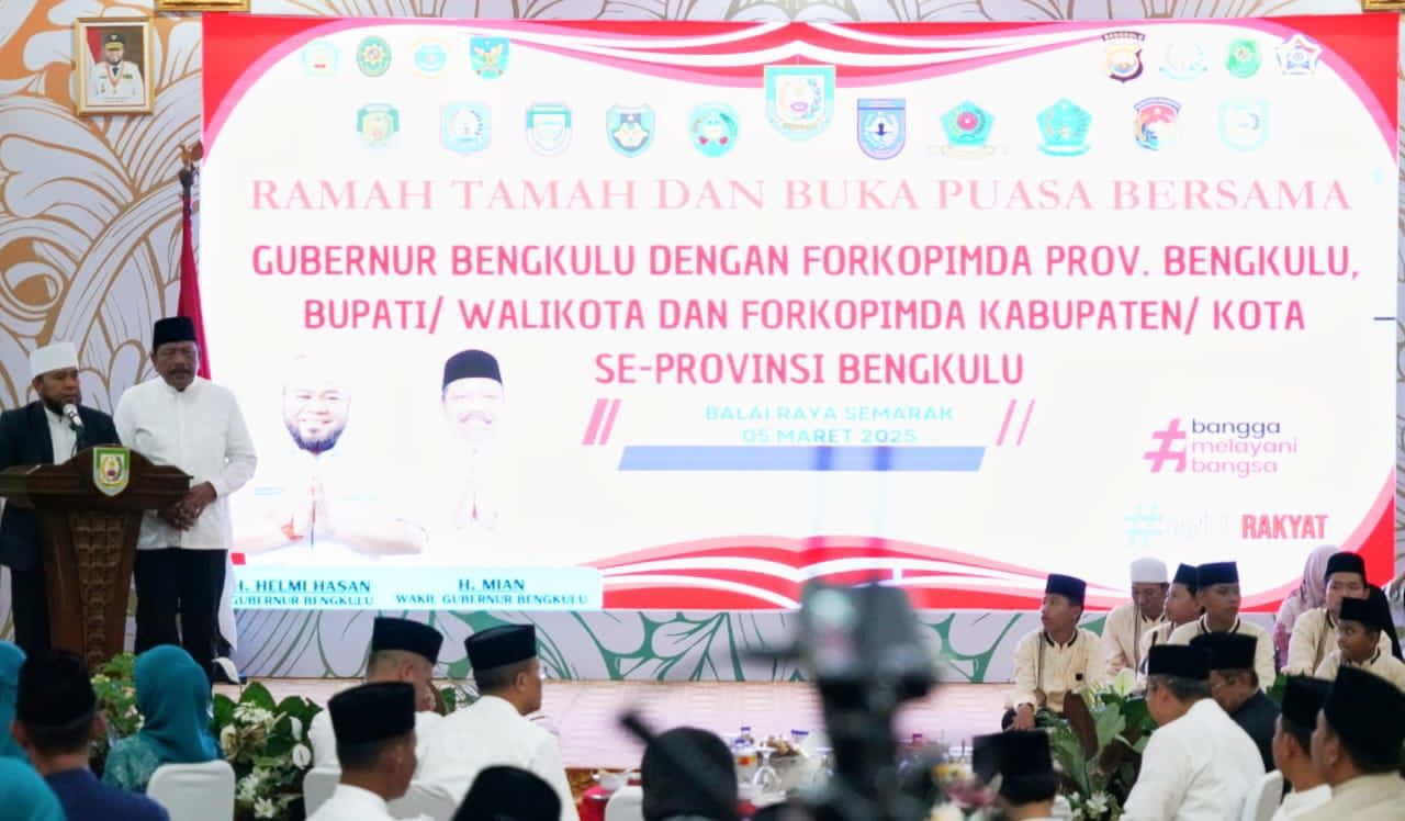 Pererat Silaturahmi, Bupati Rejang Lebong Hadiri Ramah Tamah Dan Buka Bersama Gubernur Bengkulu