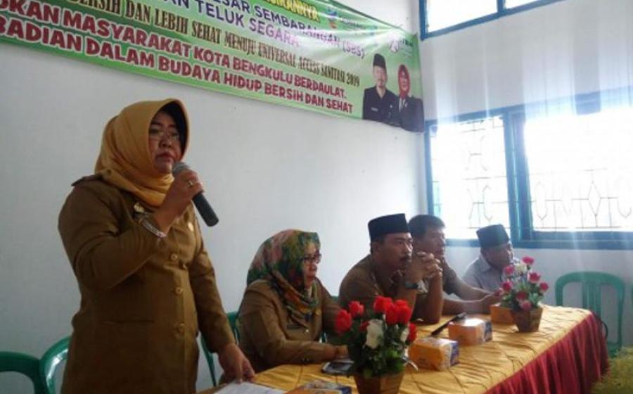 Pemerintah Kota Bengkulu mendeklarasi stop buang air besar sembarangan bertempat di Kantor Camat Teluk Segara dan Kantor Camat Muara Bangkahulu