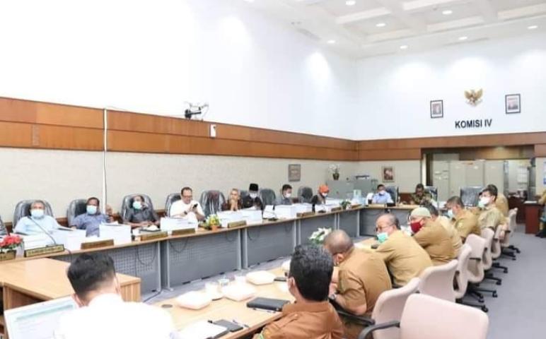 Rapat Bersama Dinas PUPR-PKPP, Komisi IV DPRD Riau Bahas Evaluasi Program Kegiatan Tahun 2021