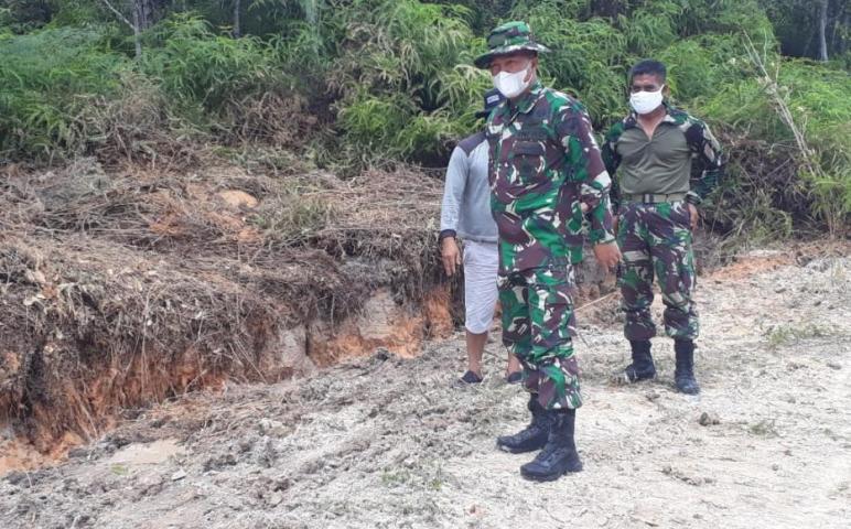 Dandim 1016/Plk Cek Lokasi ‎TMMD di Kelurahan Kampuri