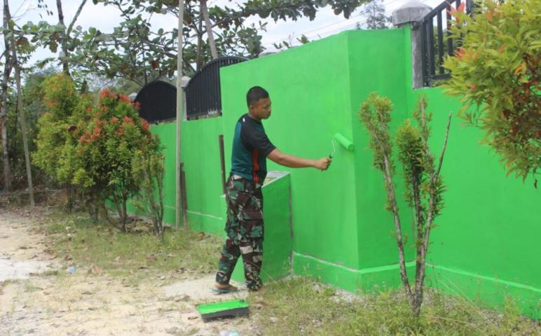 Masjid Al Ikhlas Sasaran Fisik TMMD Hampir Tuntas