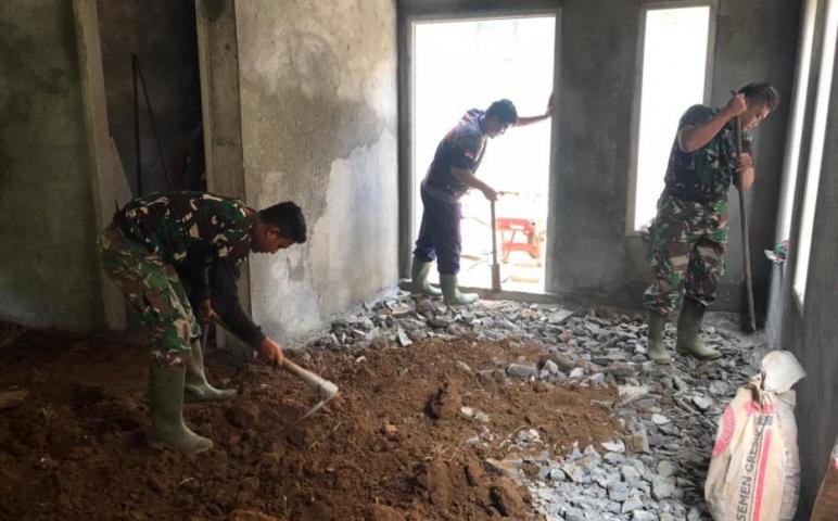 TIMBUNAN TANAH PONDASI LANTAI RUTILAHU
