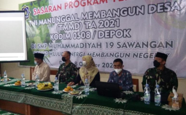 Pimpinan Cabang Muhammadiyah Sawangan Nilai TMMD Langkah Bagus