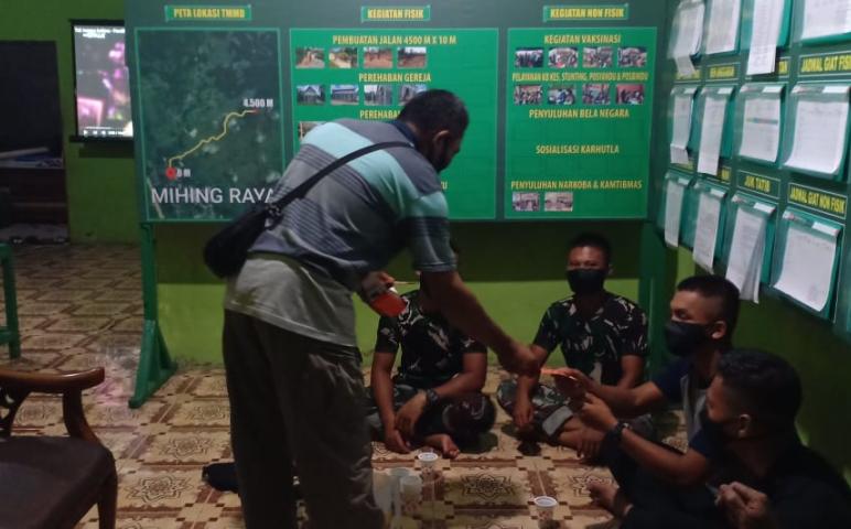 Satgas TMMD Terima Suplemen Vitamin Untuk Penunjang Aktivitas Kerja Dilapangan