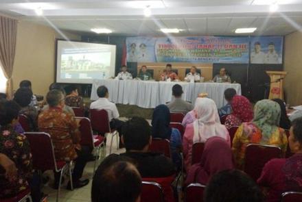 Tim Penilaian tahap II dan tahap III penghargaan WTN tahun 2016 di ruang rapat Gunung Bungkuk, Kamis (25/08/2016)