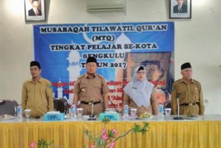Pembukaan lomba Musabaqoh Tilawatil Quran (MTQ) tingkat SD dan SMP pada Senin (14/8)