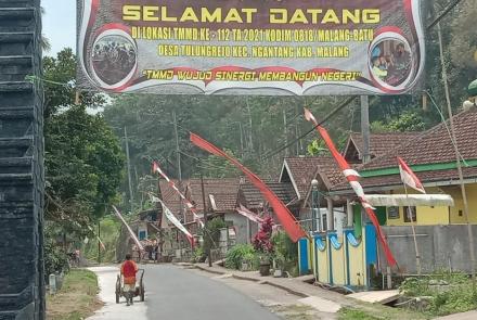Umbul-umbul Semangat TMMD 112 Kodim 0818