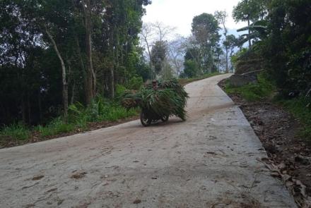 Impian Jalan Cor Sudah Bisa Dinikmati Warga Desa Tulungrejo