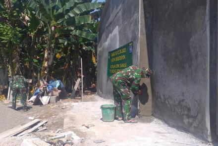 TMMD Perbaiki Rumah Nyaris Ambruk Milik Buruh Bangunan 