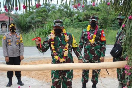 Tim Wasev Sterad Tinjau TMMD Reguler Ke 112 Kodim 1016/Plk di Gunung Mas