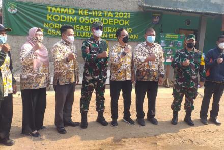 TMMD Ke-112 Bantu Kurangi Rutilahu di Sawangan