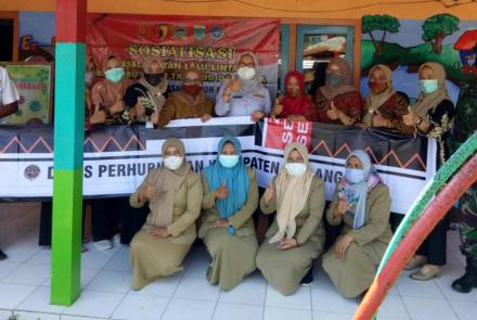 Satgas TMMD 112 Tulungrejo Gandeng Dishub Bagi Anak Usia Dini