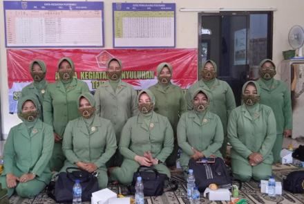 Posyandu Anggrek VI Bedahan Dapat Penyuluhan Program TMMD ke-112