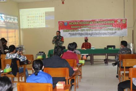 Satgas TMMD Gelar Penyuluhan Bahaya Narkoba Dan Kamtibmas Hingga Tertib Lalu Lintas