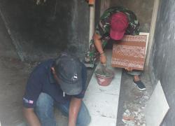 Korem 051/WKT : Program TMMD 112 Bantu Perbaiki Rumah Yatim